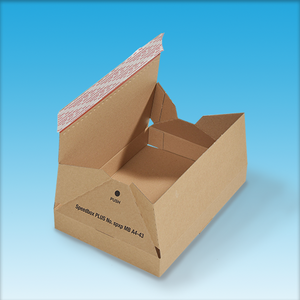 SpeedBox Plus ist ein praktisches Postpaket, was schnelles Verpacken und günstige Versandkosten garantiert.